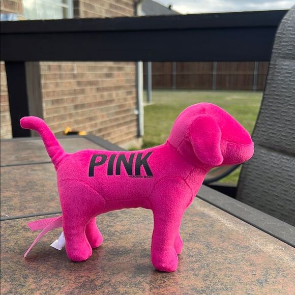 Victoria's Secret Accessories - Victoria’s Secret Vintage Pink Love Plush Dog Toy